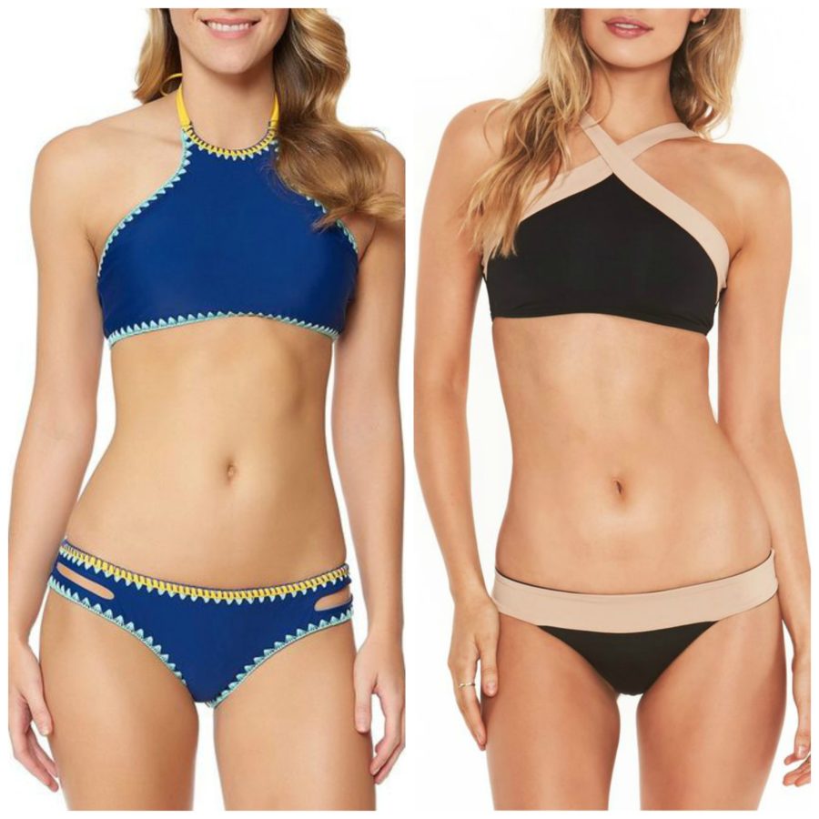 Jennifer's Body Jennifer Check Swimsuit - One-piece Swimwear with Halter  Bikini Bra